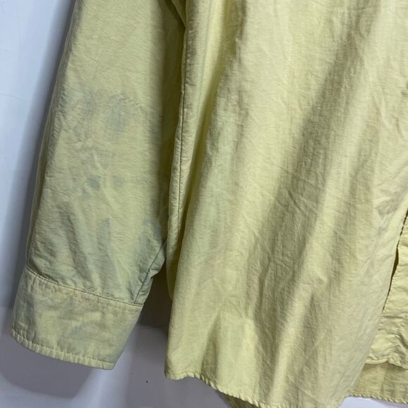 Columbia Pale Yellow Outdoors Shirt Men’s L Button Front - Picture 3 of 7